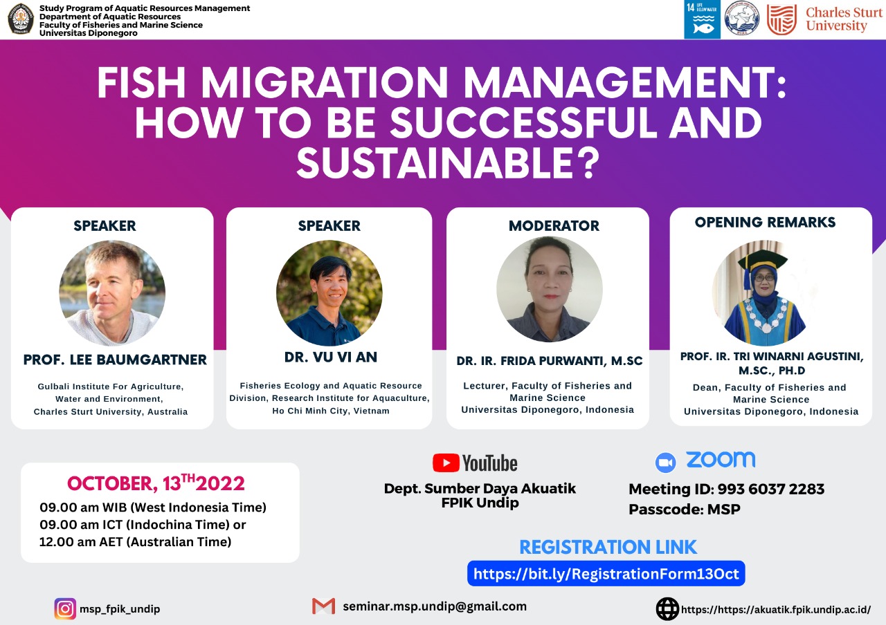 International Seminar “Fish Migration Management: How to be Successful and Sustainable?”