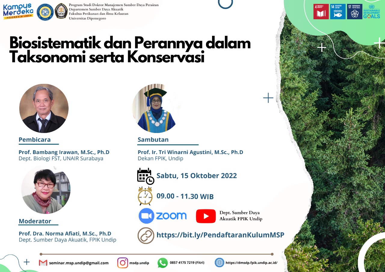 Kuliah Umum : Biosistematik dan Perannya dalam Taksonomi serta Konservasi