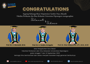 Inauguration of FPIK UNDIP Professor