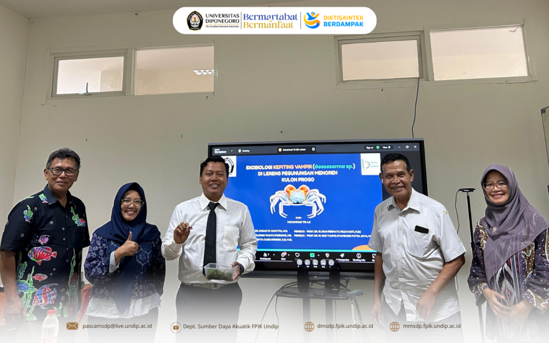 Seminar Hasil Penelitian Program Doktor Manajemen Sumber Daya Perairan an M Tri Aji